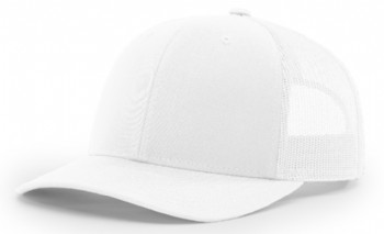 Richardson Mesh Back Cap - White/White